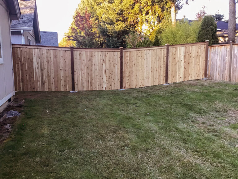 Privacy Fence and Custom Gate Project – fencing in University Place