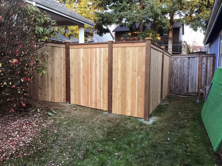 Privacy Fence and Custom Gate Project – fencing in University Place