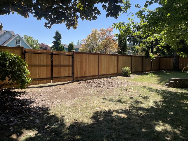 Backyard Fence Replacement Project – fencing in Gig Harbor