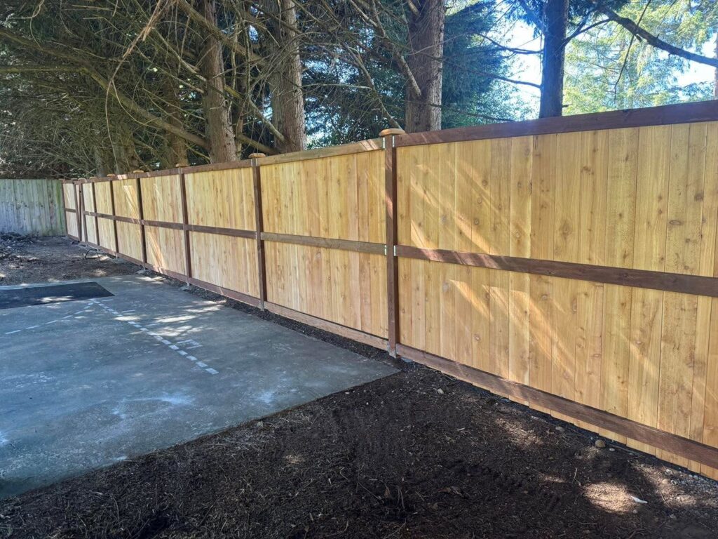 Backyard Cedar Fence Replacement in South Sound - project photo 3