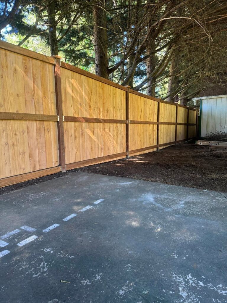 Backyard Cedar Fence Replacement in South Sound - project photo 4
