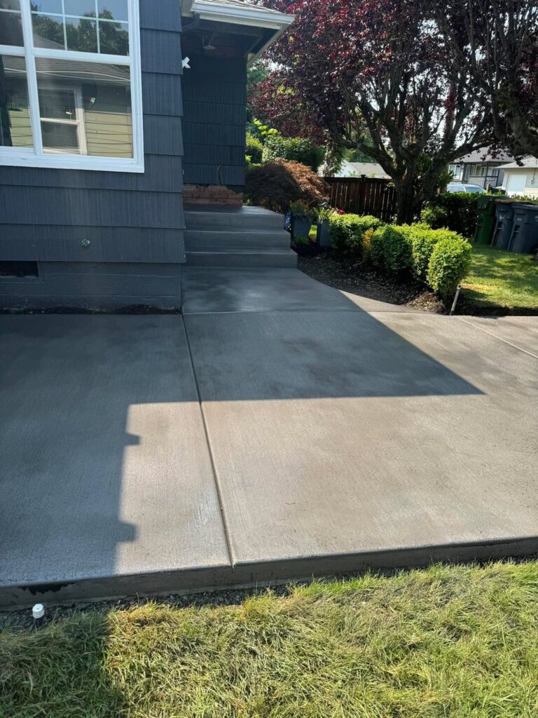 Front Entry, Walkway, and Driveway Concrete Upgrade – concrete driveways in South Sound