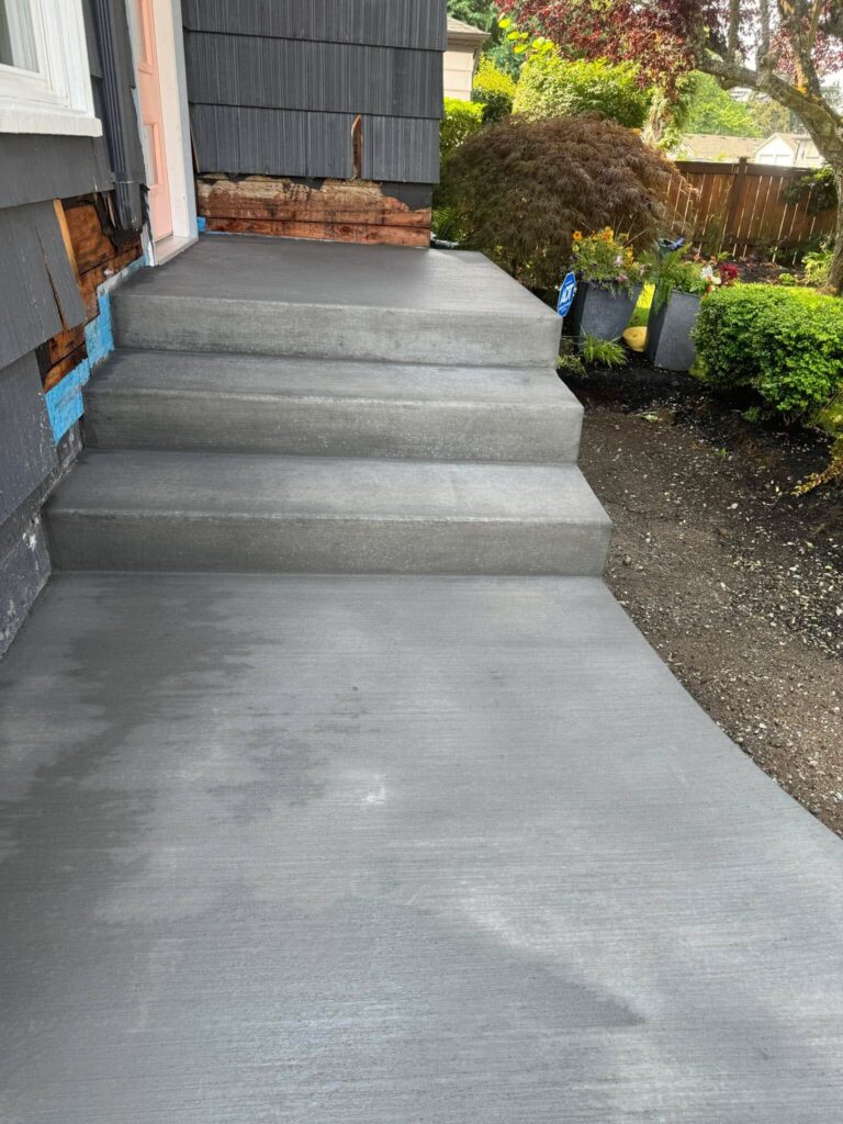 Front Entry, Walkway, and Driveway Concrete Upgrade – concrete driveways in South Sound