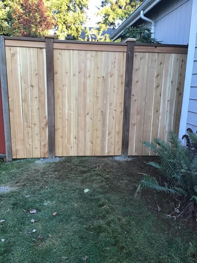 Custom Cedar Gate and Fence Installation in South Sound - project photo 3