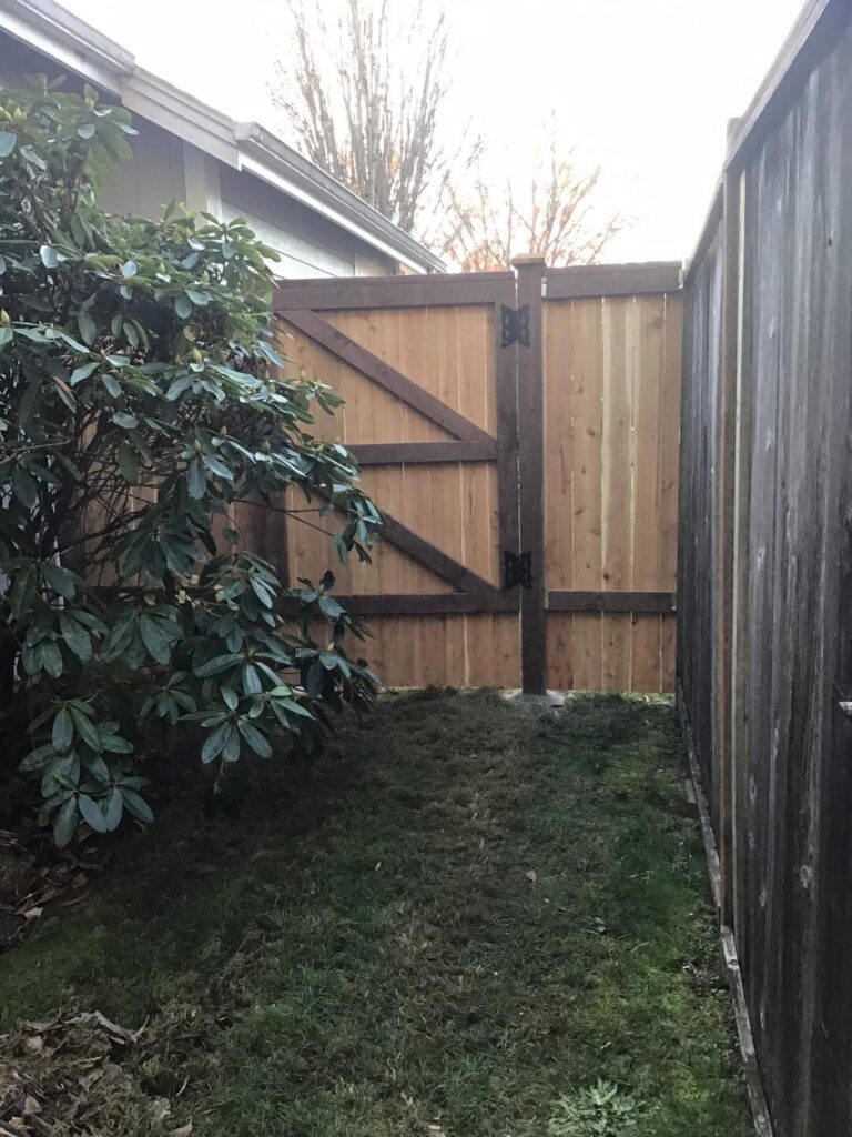 Custom Cedar Gate and Fence Installation in South Sound - project photo 5