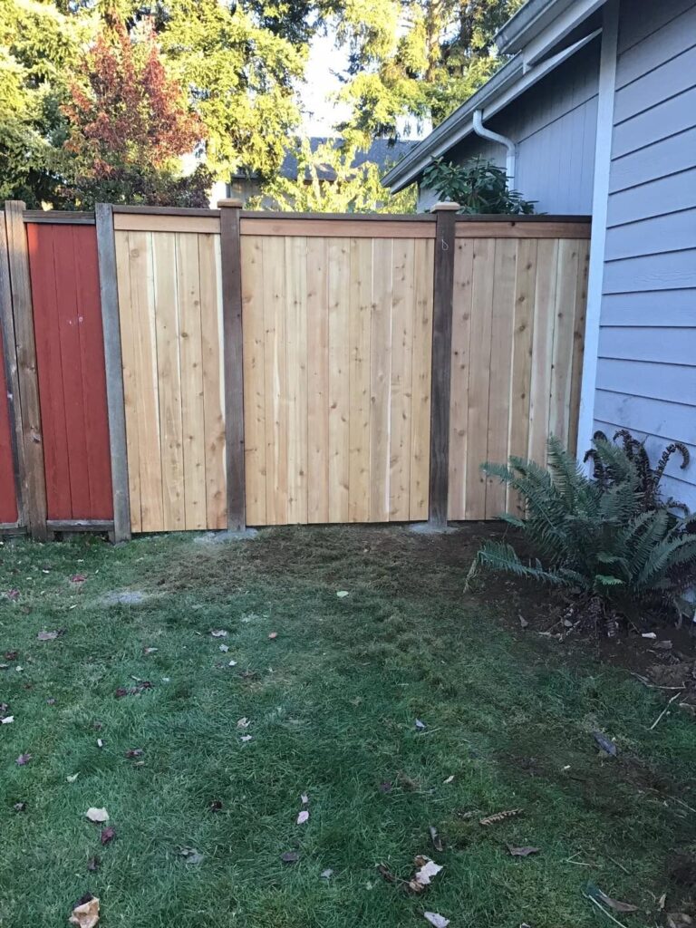 Custom Cedar Gate and Fence Installation in South Sound - project photo 6