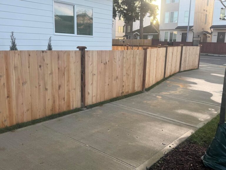 New Fence Installation – fencing in South Sound