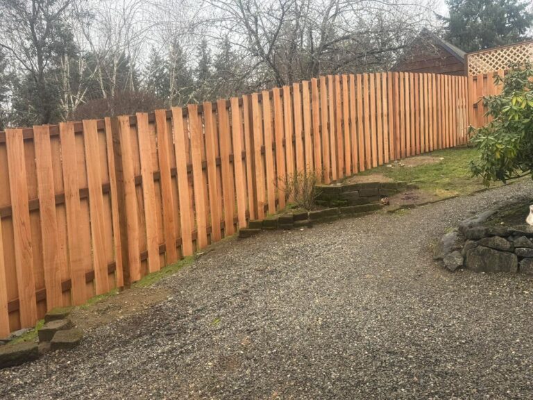 Privacy Cedar Fence Installation – fencing in South Sound