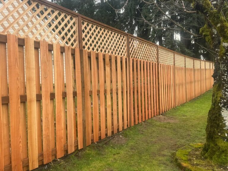 Backyard Cedar Fence Replacement – fencing in South Sound